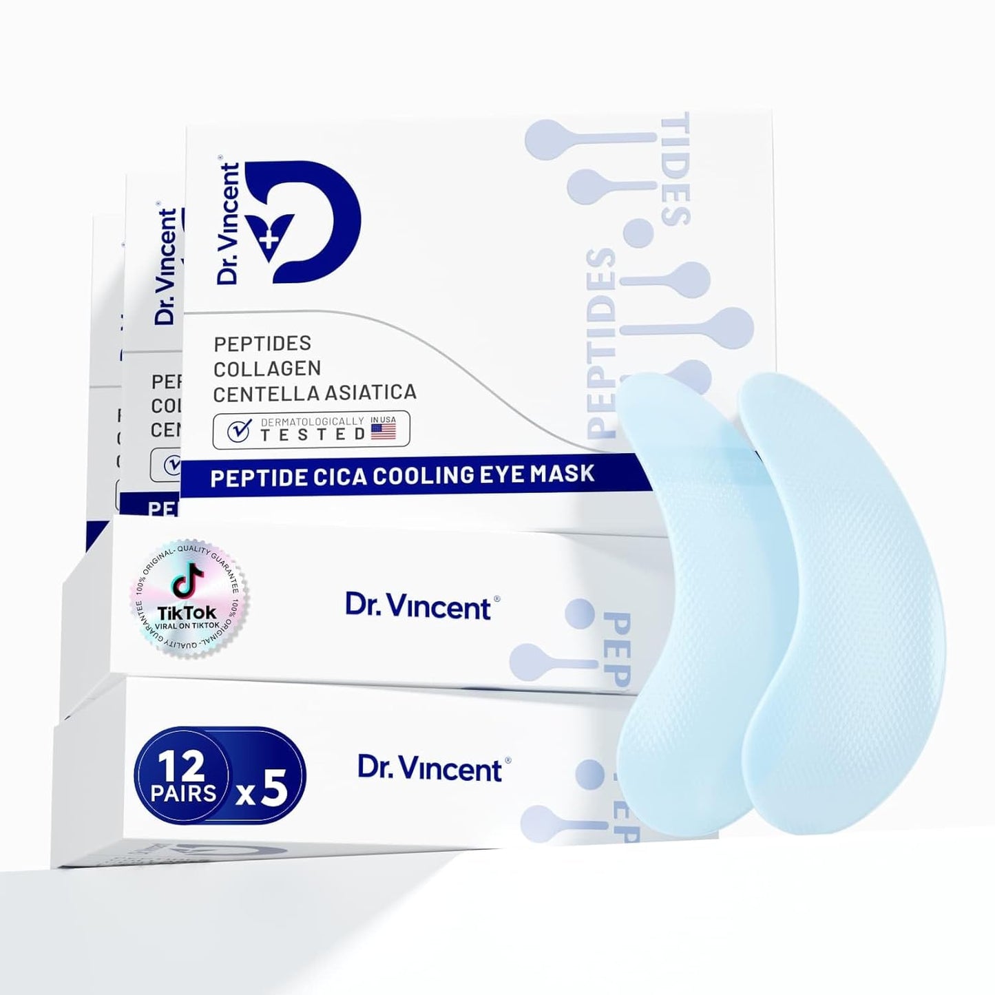 Peptide Under Eye Patches  for Bags Treatment  Wrinkles 24 Pairs