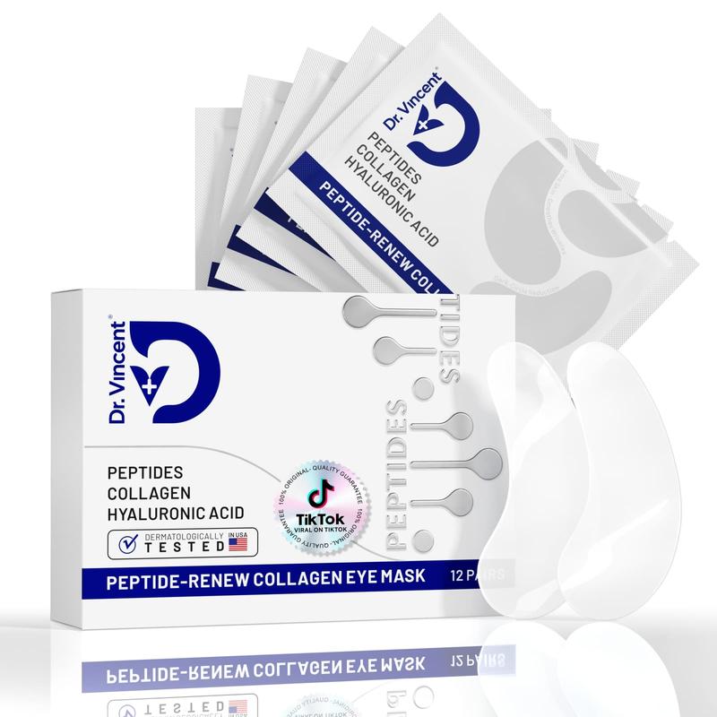 Peptide Under Eye Patches  for Bags Treatment  Wrinkles 24 Pairs