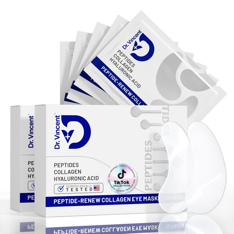 Peptide Under Eye Patches  for Bags Treatment  Wrinkles 24 Pairs